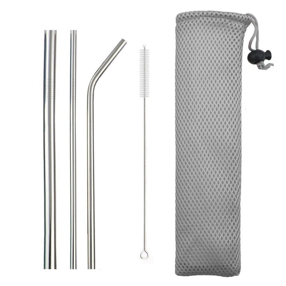 5Pcs Stainless Steel Reusable Drinking Straws - Picture 4 of 4